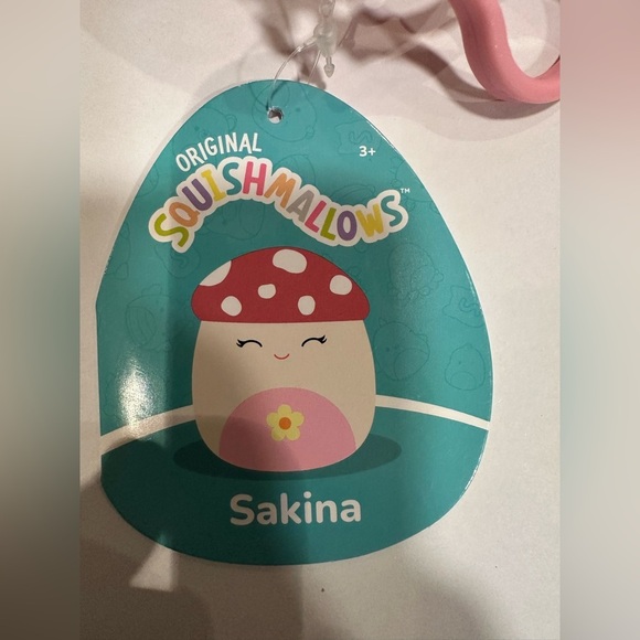 Nwt 🍄 3" Sakina Clip Mushroom Squishmallow - Picture 4 of 5